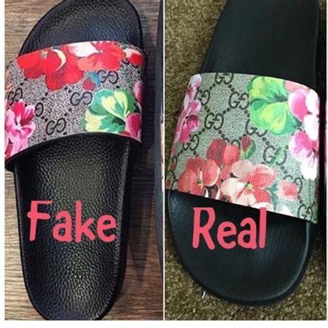 gucci bloom slides real vs fake|gucci real vs fake.